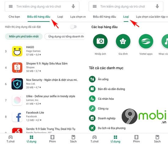 Cách tải ứng dụng từ Google Play trên Android