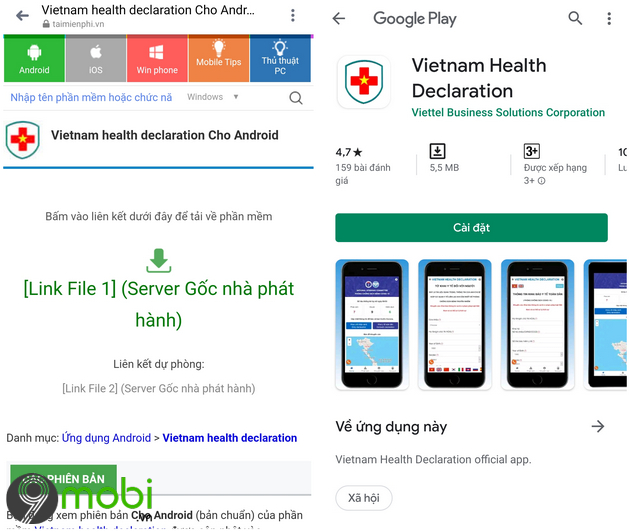 tai ung dung vietnam health declaration cho iphone 