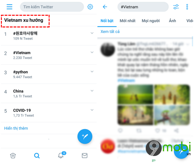 Cách xem top trending Twitter trên thế giới và Việt Nam