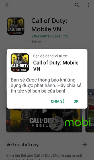 dang ky truoc call of duty mobile vinagame