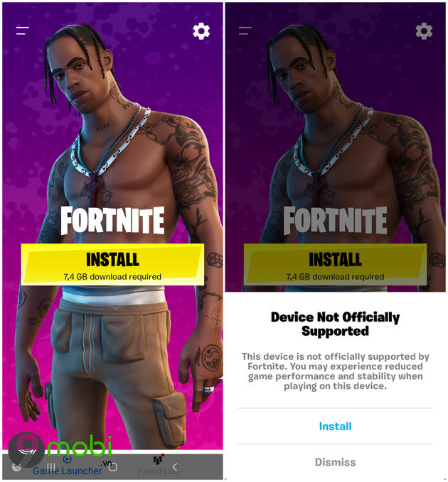 cach tai fortnite mobile tren android