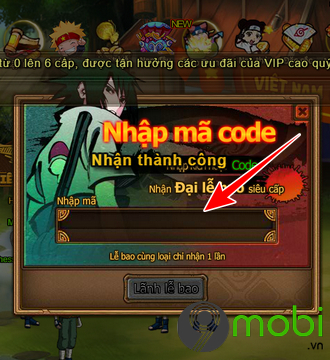 Code Nhẫn Giả Chi Thuật, cách nhập Giftcode trong game [update]
