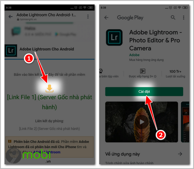 how to install adobe lightroom on android 