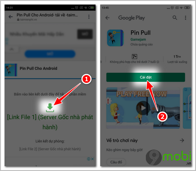 Cách tải và chơi game Pin Pull - Game giải đố trí tuệ trên điện thoại