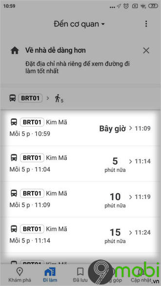 cach tra cuu lich trinh xe buyt tren android 