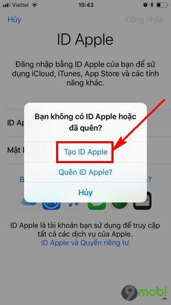 cach tao id apple bang iphone 4