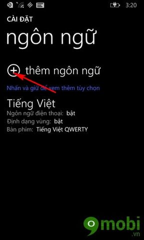 Hướng dẫn thêm và chuyển đổi ngôn ngữ Windows Phone