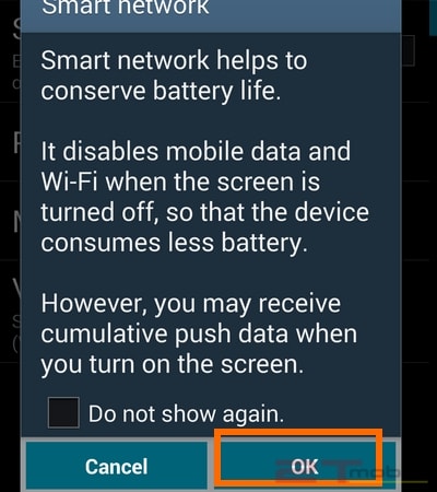 Hướng dẫn kích hoạt tính năng tự tắt mạng khi tắt màn hình trên Samsung Galaxy A5