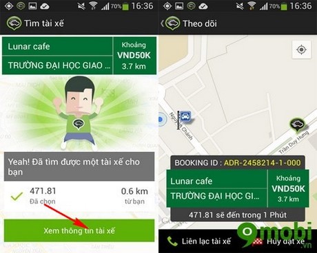 Hướng dẫn sử dụng GrabTaxi để gọi Taxi tại Việt Nam