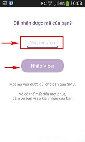 Đăng ký viber, tạo tài khoản viber, lâp nick viber trên điện thoại