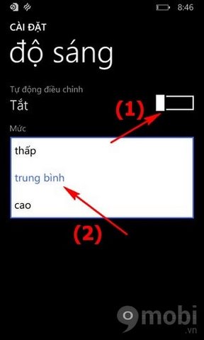 Hướng dẫn điều chỉnh độ sáng màn hình trên Windows Phone 8.1