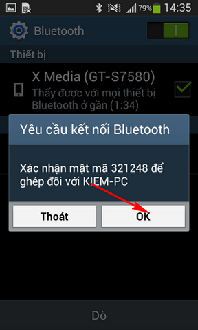 Hướng dẫn gửi ảnh, video, ứng dụng từ laptop lên Android bằng Bluetooth