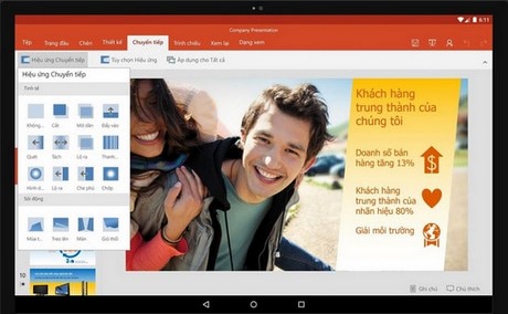 Powerpoint cho Android, ứng dụng đọc slide trên Android