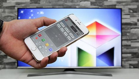 TV model with iphone