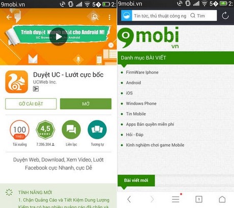 UC Browser - Tải và cài đặt trên điện thoại Android