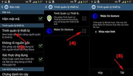 Vẫy tay tắt/mở màn hình Android với Wake On Gesture