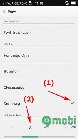 Cách đổi font chữ trên điện thoại Oppo