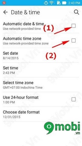 Sửa lỗi sai giờ trên Zenfone, khắc phục lỗi lệch giờ điện thoại Zenfone