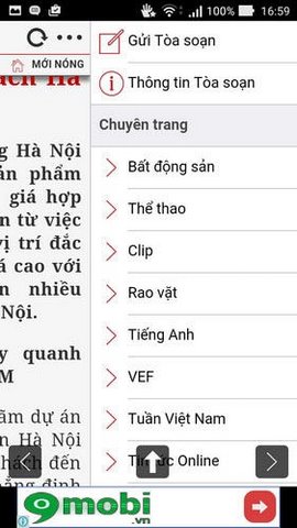 Cài đặt VietNamNet trên Android, iOS