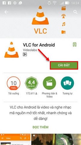 cai dat vlc android
