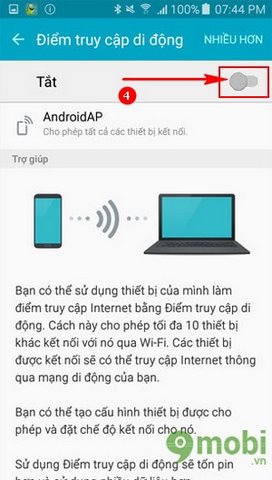 Hướng dẫn phát Wifi Samsung Galaxy S7, S7 EDGE