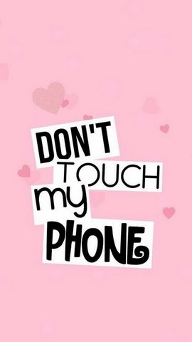 Wallpaper Cute Dont Touch My Phone  Dont Touch My Phone