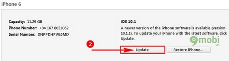 Nâng cấp iOS 10.1.1 qua iTunes, cách update iOS 10.1.1 trên máy tính