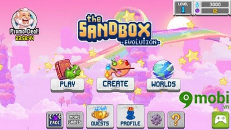 huong dan choi The Sandbox Evolution tren android