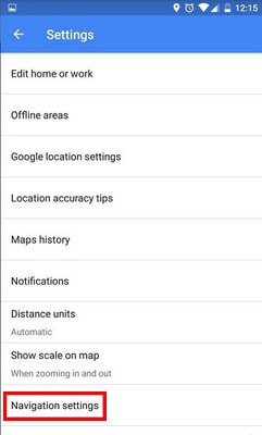 Tăng giảm âm lượng điều hướng Google Maps