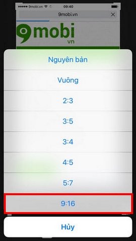 chinh ty le anh 19:6 iphone
