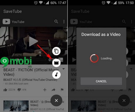 Tải video Youtube, chuyển đổi mp3 trên Android bằng SaveTube