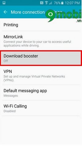 Bật Download Booster; tăng tốc download file trên Galaxy S6, S6 EDGE, A7, A8, S5
