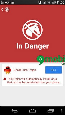 Diệt virus Monkey Test, diệt virus Time Service trên Android