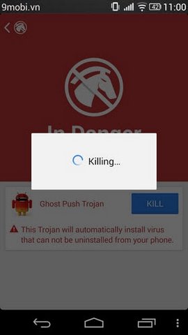 Diệt virus Monkey Test, diệt virus Time Service trên Android