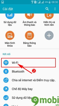 Bật, tắt wifi trên Samsung Galaxy A7, A5, A8