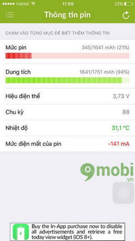 battery life cho iphone