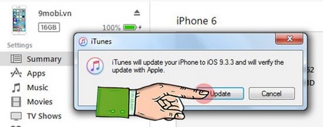 Hạ cấp iOS 9.3.4 xuống iOS 9.3.3 cho iPhone, iPad