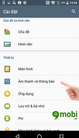 chinh am thanh Android
