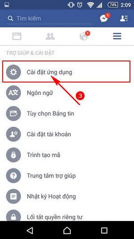 up anh HD len Facebook tren Android