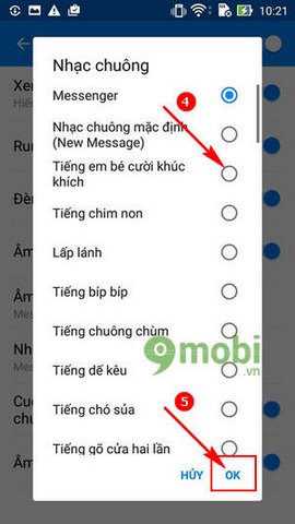 cai dat am thanh Facebook Messenger cho Android