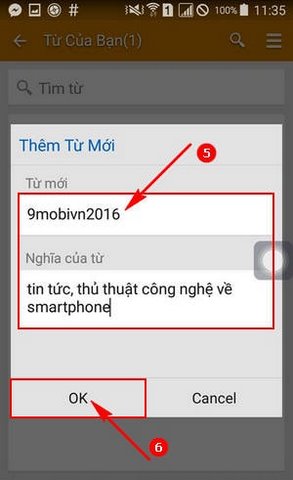 tu dien anh viet TFLAT cho Android