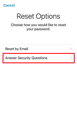 Hướng dẫn lấy lại mật khẩu iCloud bằng câu hỏi bảo mật