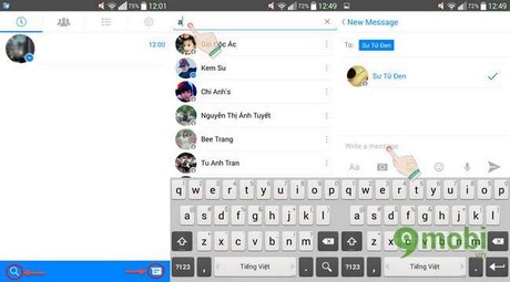 ung dung chat facebook messenger cho android, ios, windows phone 