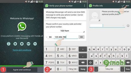 Hướng dẫn sử dụng WhatsApp Messenger trên Android/iOS/Winphone
