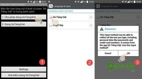 Hướng dẫn sử dụng GoTiengViet 3 trên Android