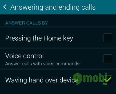 Mẹo trả lời cuộc gọi không cần chạm vào màn hình trên Galaxy S5