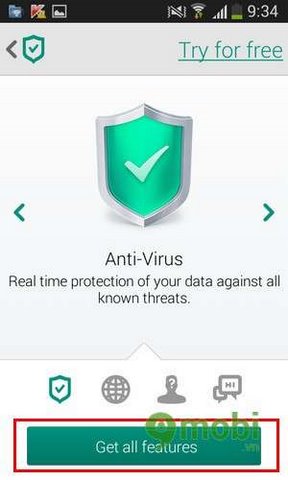 su dung kaspersky cho android
