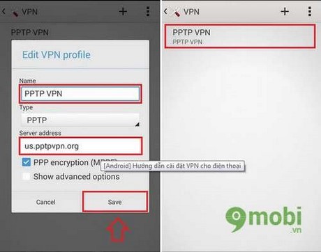 Thiết lập quản lý mạng ảo VPN trên Android