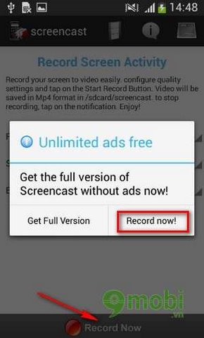 Screencast - Quay video màn hình trên Android