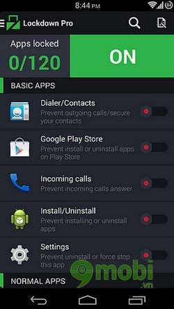 Lockdown Pro - Cách khóa ứng dụng cho Android